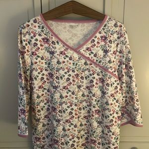 Garnet Hill Floral Nightdress Large